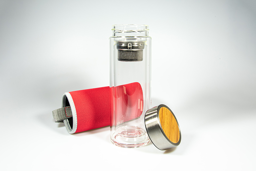 Product image for:Reiseflasche Rot Doppelwandig